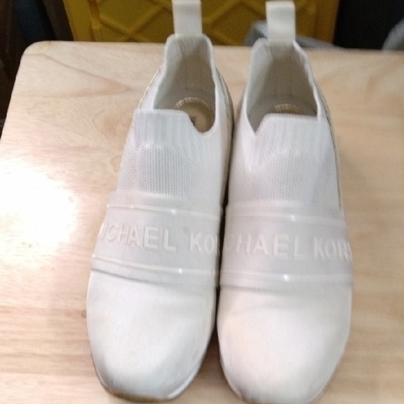 Michael Kors Shoes - Michael Kors White Slip-On Shoes